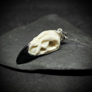 Crow skull pendant