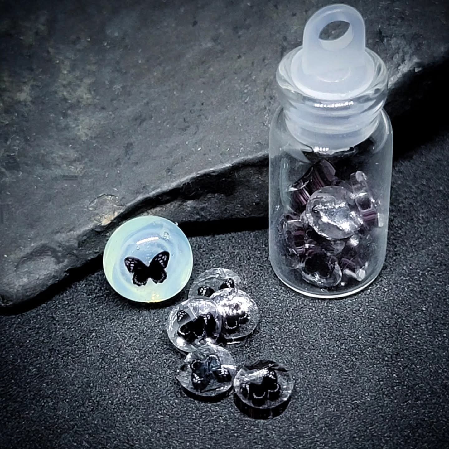 Black Butterfly Murrini Set 13Pcs set.