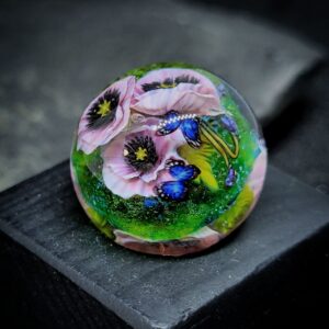 Pink poppy marble