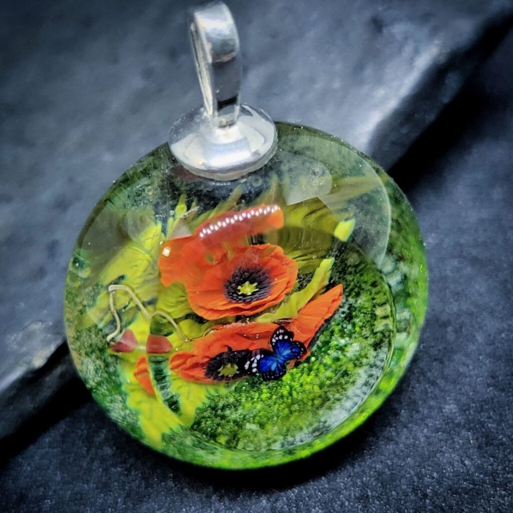 Red Poppy Pendant